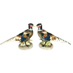 Vintage Ring Necked Pheasant Ceramic Salt and Pepper Shakers Lego Made in Japan
